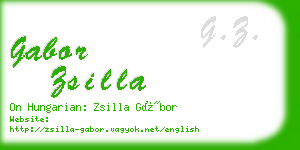 gabor zsilla business card
